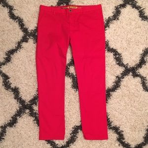 MENS SUSLO COUTURE red dress pants, size 38.